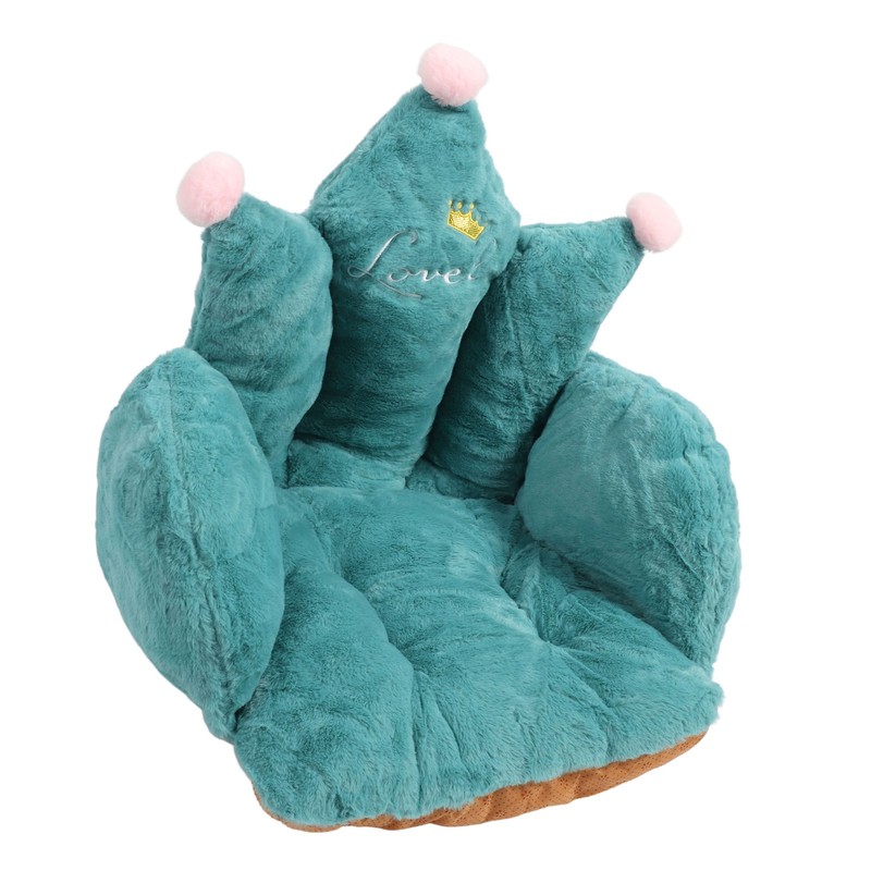 Office Chair Cushion Semi Enclosed Crown Shape Polyester Fiber Seat