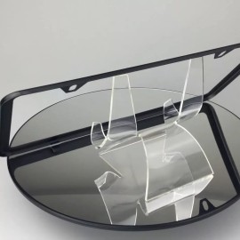 MotorVehicleParts Powder Coated Matte Black Stainless Steel License Plate Frame Holder Slim 2 Hole