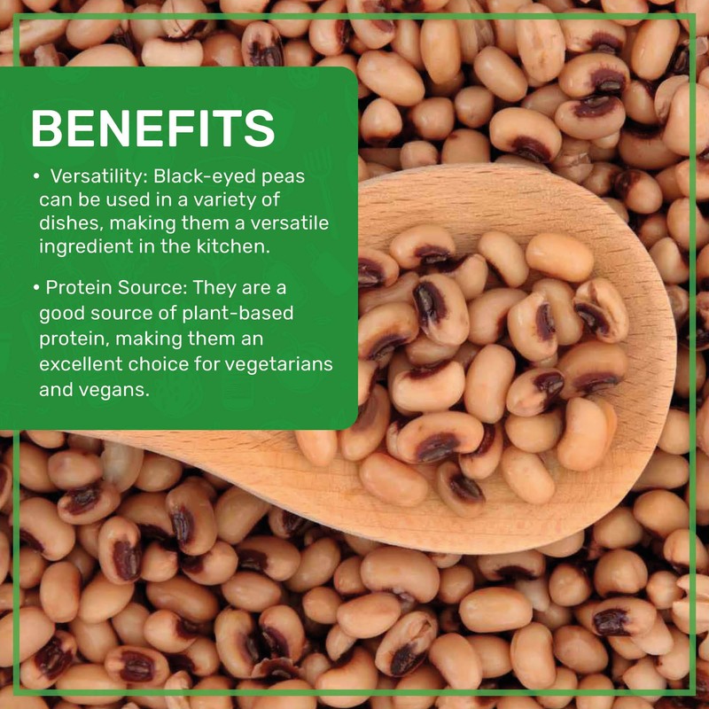 Jiva Organics Organic Black Eye Peas 2 Pound Bag -