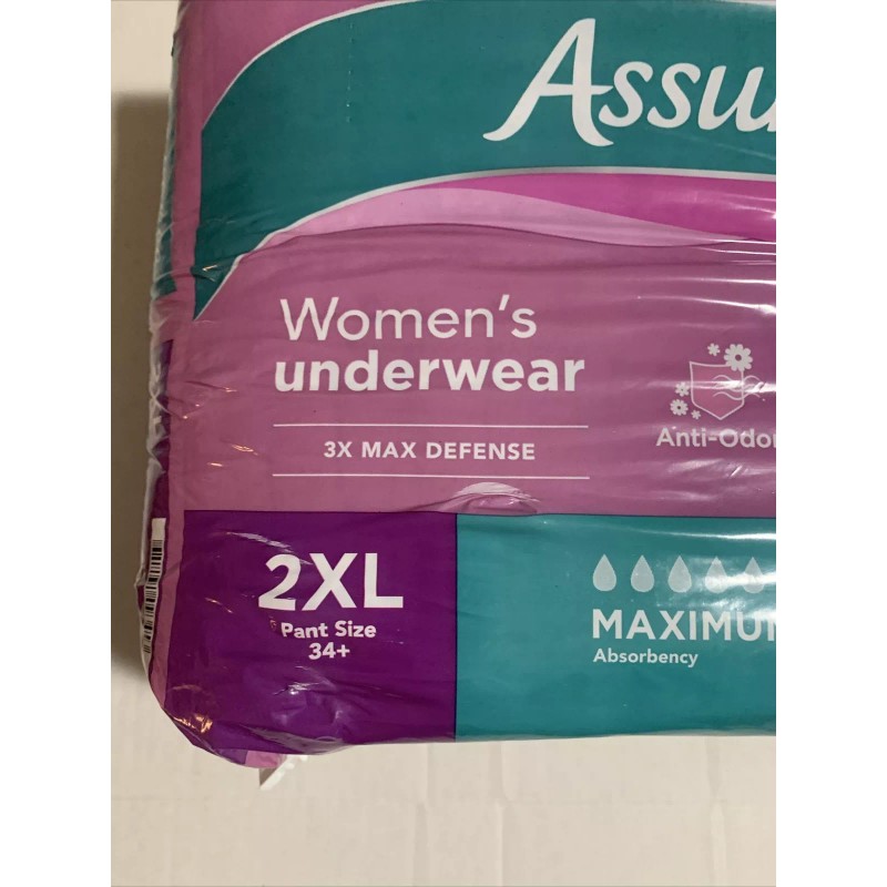 Assurance Women's Underwear, XL, Maximum Absorbency 2XL - 19 Count