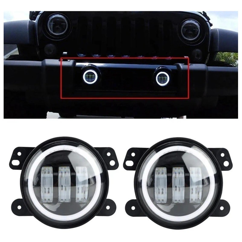 2 Luces Antiniebla Led Redondas De 4 Pulgadas 30 W