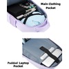 MATEIN Rolling Backpack for Women, 17 Inch Travel Laptop Backpacks