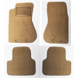 AFM NEW! Tan Floor Mats 2000-2002 Jaguar S Type Set of 4 with Heel Pad  Rubber Back