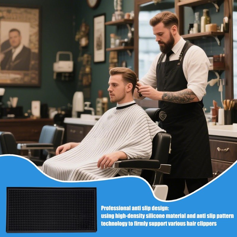 Barber Tool Mat | Barber Organizer Pads,Non-Slip Professional Pads for
