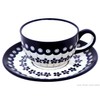 Original Bunzlauer Keramik Classic Coffee and Tea Cup with Saucer