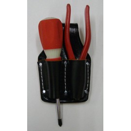 Kozuchi SP-A2 Black Floor Leather Pliers Holder for 7 Inches 2 Pieces