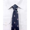 Michi Kolondon Brand Necktie, 100% Silk, Jacquard Woven Crest, Coat