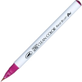 Zig Clean Color Real Brush Marker, Dark Pink