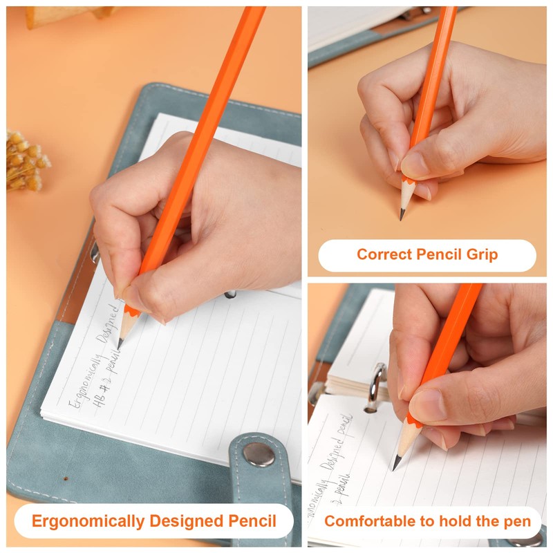 AUAUY HB Pencils Set, Multicoloured Children's Pencils with Eraser, Wooden