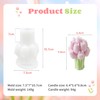 Tulips Candle Mold for Candle Making, 3D Silicone Mold for