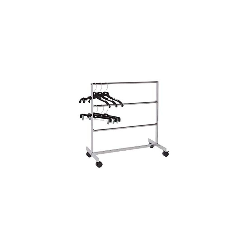 SSWBasics Chrome Storage Clothing Rack with Hanger Bars - 3