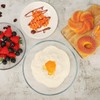 FOYO 5 Inch Glass Mixing Bowls Set - Round, Small