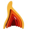 5pcs Fire Flame Element Stacking Toys Wooden Stacker Nesting Building