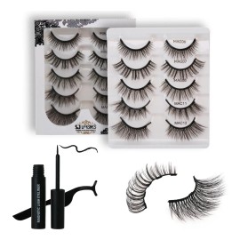 Kit De Pestañas Postizas Magnéticas 5 Pares