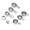 7Pcs Measuring Cups Set Stainless Steel Stackable Multifunctional Metal Nesting