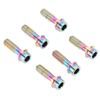 6PCS Bicycle Stem Bolt M5 X 16mm Titanium Alloy Waterproof