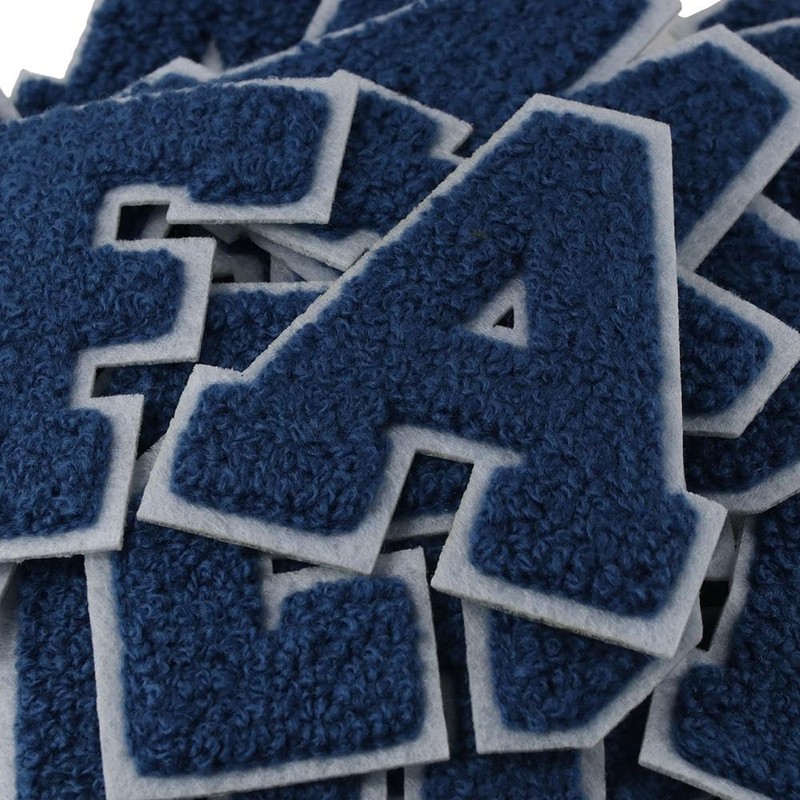 YYlingx 26 Pcs Chenille Letter Patch, Alphabet A-Z Iron on