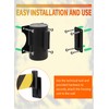 Wall Mount Retractable Barrier Belt, 16 Ft Crowd Control Retractable
