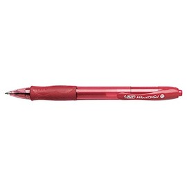 BIC Roller Ball Medium-Point Velocity Gel Roller Ball Pen, 0.7mm, Red - pkg. of 12