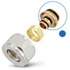 Pex Compression Adapter Plug Aluminium Resistant Brass Water Heating Sanitary