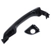 MOTOKU Front Left Black Exterior Door Handle and Door Lock
