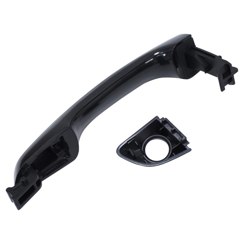 MOTOKU Front Left Black Exterior Door Handle and Door Lock