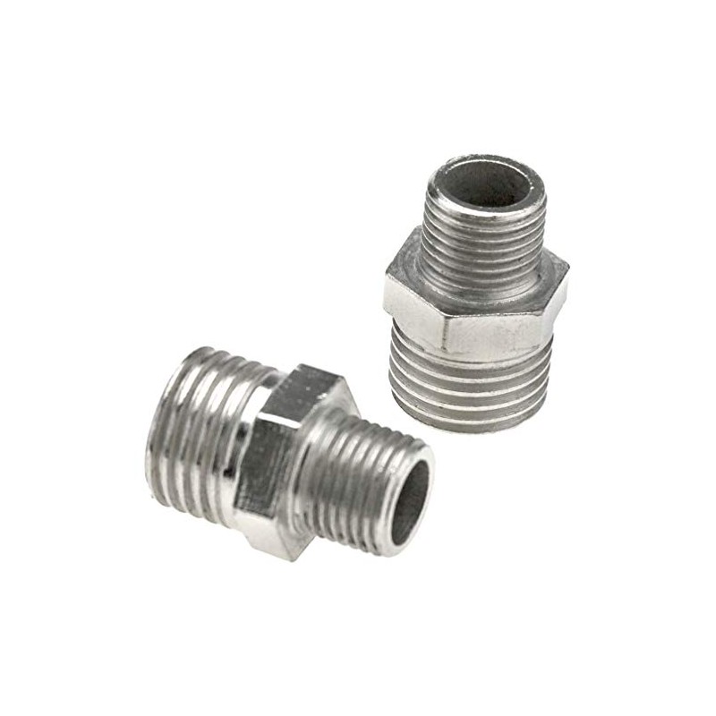 2pcs Airbrush Adaptor Kit Fitting Connector Set Compressor + Airbrush