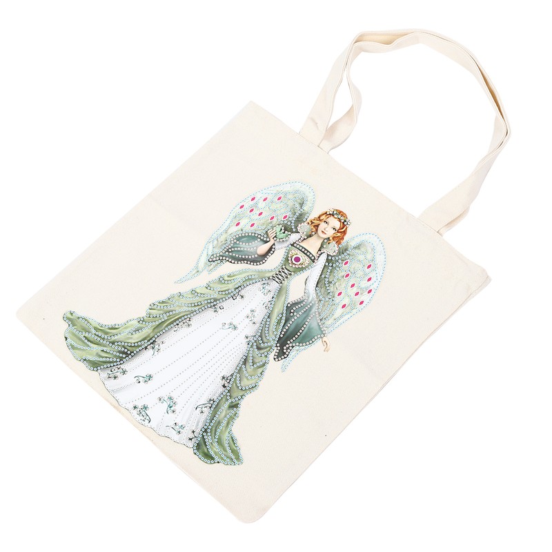 DIY Diamond Painting Shopping Bag Rhinestones Painting Tote Bag with