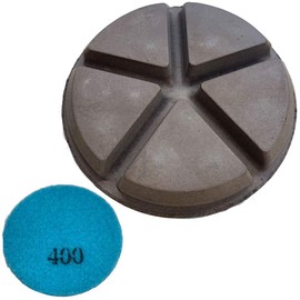 Slayer Ceramic Bond Floor Disc- Disc for Polishing Concrete Slabs - Remove Concrete Scratches - Discs for Floor Machines - 400 Grit - 3 Inch