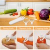 Electric Potato Peeler, Handheld Vegetable Peeler Set with 3 Interchangeable