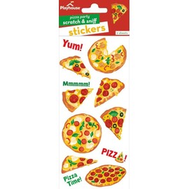 Paper House 2 Sheets Pizza Fun Scratch & Sniff Stickers Papercraft Party Favors DIY Crafts