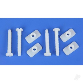 JP Universal Nylon Wing Bolts and Nut Set 6x45mm (4) For RC Model Plane