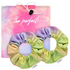 THE PERFECT HAIRCARE Microfiber Hair Towel Wrap + 2 Smooth Large Hair Drying Tie for Wet Hair - Anti-Frizz, Gentle, Absorbent Hair Scrunchies or Face Washing Wristband