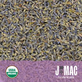 J MAC BOTANICALS, Organic Lavender Buds (32 oz, 2 Pound Bag) Bulk, Dried Flowers, Flower