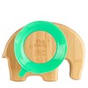 Tiny Dining Children's Bamboo Elephant Plate with Suction Cup -