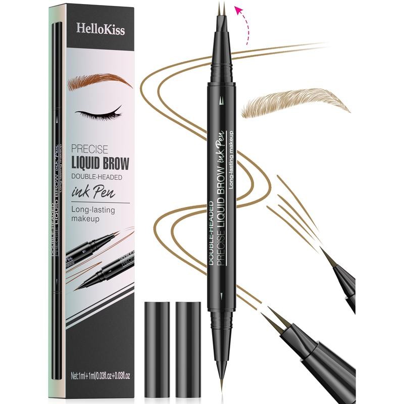 Hellokiss two-pronged eyebrow pencil waterproof and sweat-proof wild eyebrow double-headed