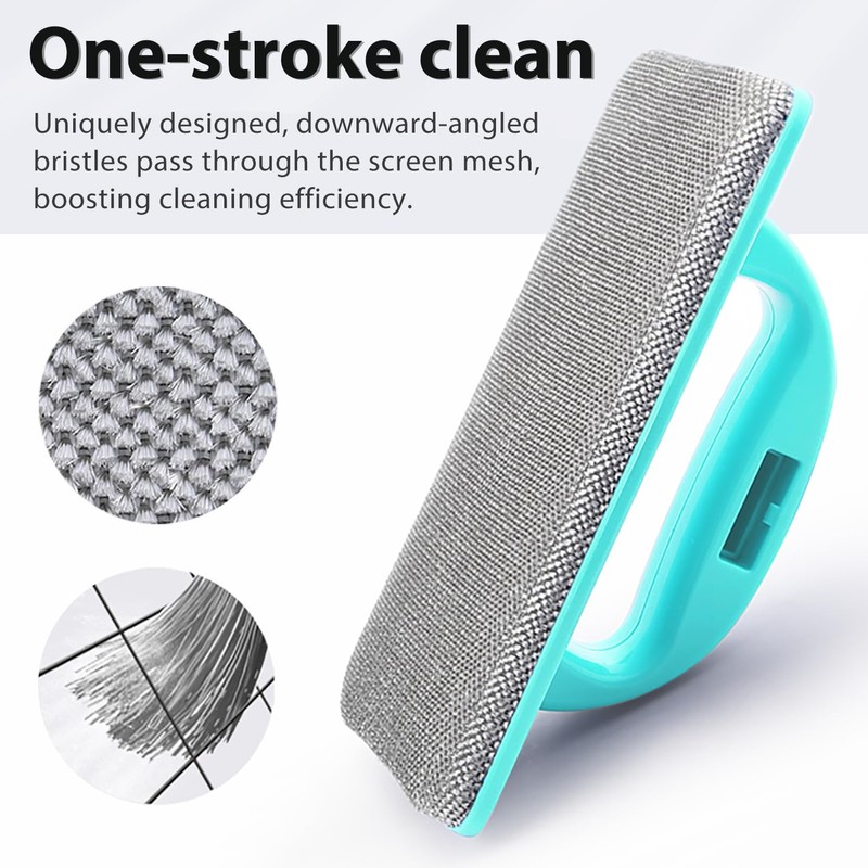 Whitelf Professional Window Screen Cleaner- Large Brush Face for Door