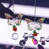 KBRPEY Wind Chime Butterfly Shape Love Heart Design Craft Glitter