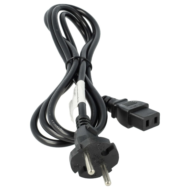 vhbw Power cable earthing contact plug compatible with Roland JX-10,