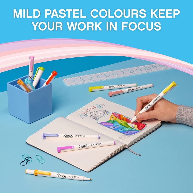 Sharpie S-Note Duo Highlighter | Light Gray Ink | Dual