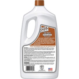 Quick Shine Hardwood Floor Luster 64oz, 2Pk | Plant-Based Cleaner & Polish w Carnauba | Simply Squirt & Spread | Don't Refinish It, Quick Shine It | Safer Choice Cleaner | Restore-Protect-Refresh