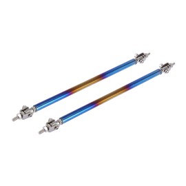 PARSLUCK 2pcs 11"-13" Car Adjustable Front Bumper Lip Splitter Strut Tie Rod Bar Universal Multicolor Stable