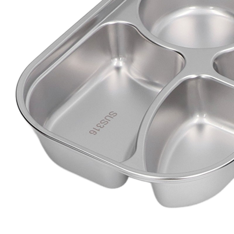 Stainless Steel Lunch Box Office Worker Student Children's Canteen Compartment