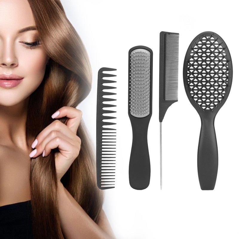 4pcs Multifunctional Hair Comb Set Tail Comb Tail Comb 9