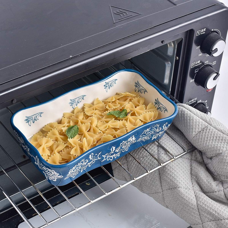 Wisenvoy Casserole dishes for oven Lasagna pan 2-Pcs Baking dish