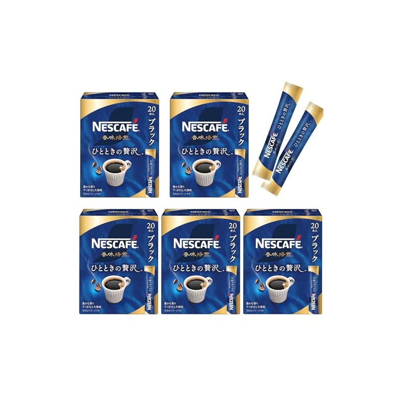 Nescafe Flavor Roasting Stick, Black, 100P, Box, Regular Soluble Coffee,