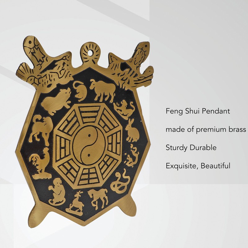 Bagua Mirror Strong Brass 12 Animal Signs Bring Auspiciousness Hermony