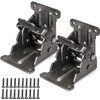 Liyquint 2Pack Folding Table Leg Brackets ， Self Lock Foldable