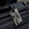 Tyrannosaurus Rex in Chinese Ink Paint Rectangle Leather Luggage Card