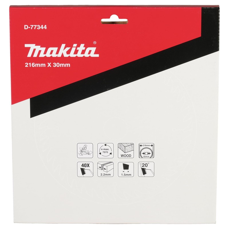 Makita D-77344 TCT Sägeblatt 216x40x40T Holz